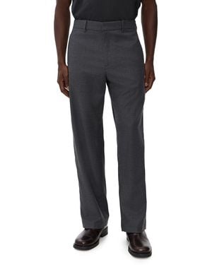 Barena Delfo Flan Brushed Wool Pants - Black