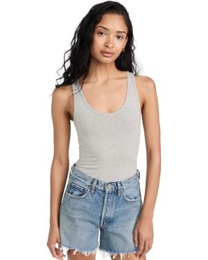Ambitionist Everyday Classic Tank Thong Bodysuit - White