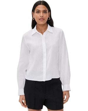 Theory Curve Sleeve Shirt - White