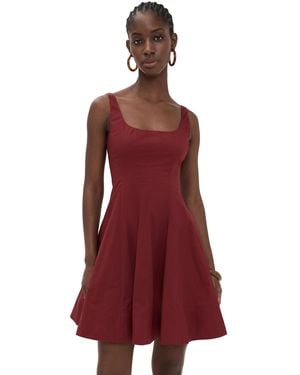 STAUD Wells Mini Dress - Red