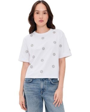 Veronica Beard Embellished Sebastian Tee - White