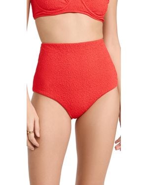 Mara Hoffman Lydia Bikini Bottoms - Red