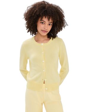 La Ligne Solid Lean Lines Cashmere Cardigan - Multicolor