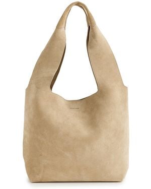Veronica Beard Suede Sling Bag - Natural