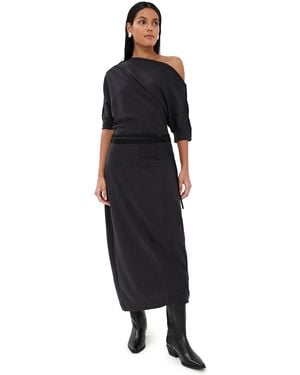 Lemaire Twisted Hem Dress - Black