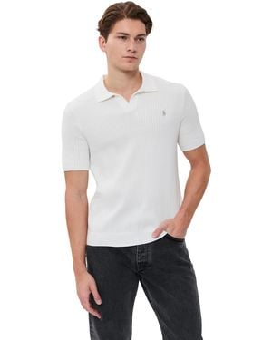 Polo Ralph Lauren Cotton Johnny Collar Polo Sweater - White
