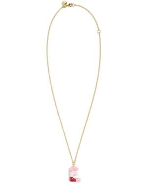 Mayamar Enamel Initial Necklaces - White