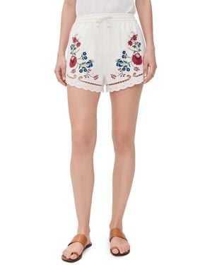 Sea Celia Embroidery Shorts - Black