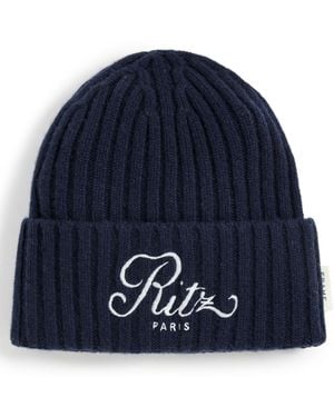FRAME X Ritz Paris Cashmere Beanie - Blue