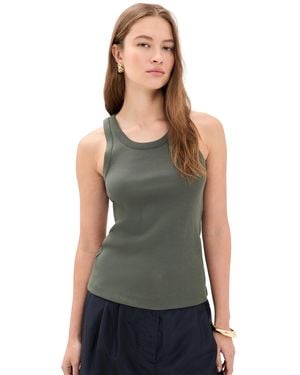 Vince Scoop Neck Tank - Black