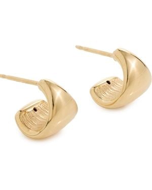 Ariel Gordon Petite Helium Hoops - Metallic