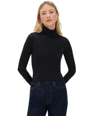 GOOD AMERICAN Weightless Scuba Turtleneck - Blue