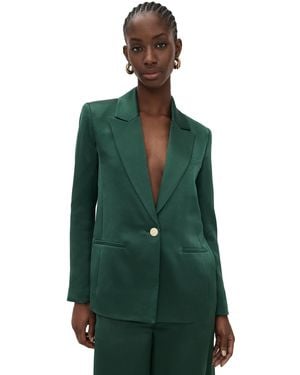 Alice + Olivia Silas Single Breasted Blazer - Green