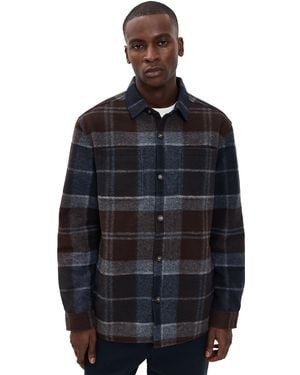 Barbour Chapter Tailored Check Overshirt - Blue
