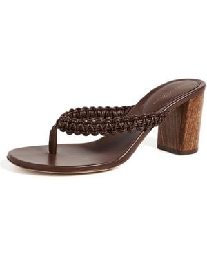 Gianvito Rossi Nappa Sandals - Brown