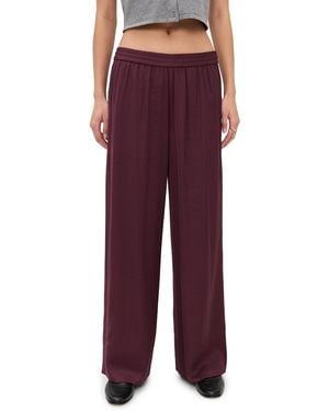 Le Bos Arden Satin Pants - Purple
