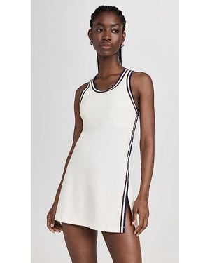 Tory Sport Tech Knit Racerback Tennis Dress - White