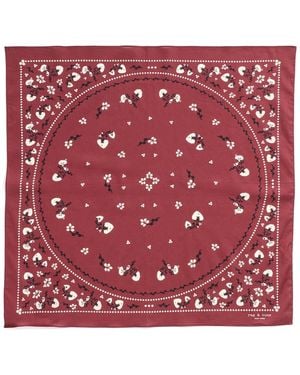 Rag & Bone Floral Western Bandana - Red
