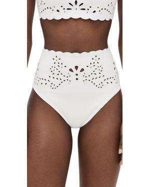 Sea Liat Swim High Waisted Bikini Bottoms - Brown
