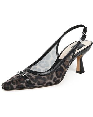 Dolce Vita Loraine Mesh Slingback Heels - Black