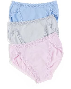 Natori Bliss French Cut Panties 3 Pack - Multicolour