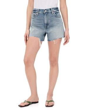Levi's Ribcage Denim Shorts - Blue