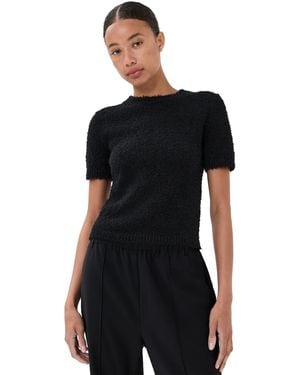 Tibi Serviette Baby Tee - Black