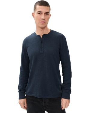 Rag & Bone Classic Flame Henley - Blue