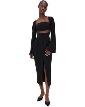 Andrea Iyamah Nita Midi Dress - Black