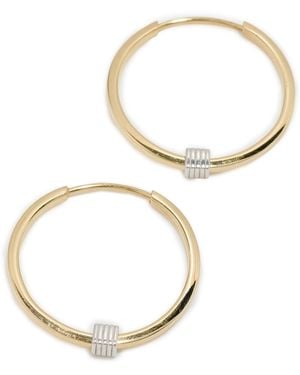 LIV 18K Joia Slim Hoops - Black