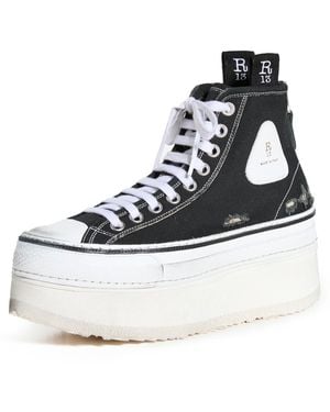 R13 Platform High Top Sneakers - Blue