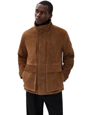 Joe's Jeans Suede Modern Travel Jacket - Brown