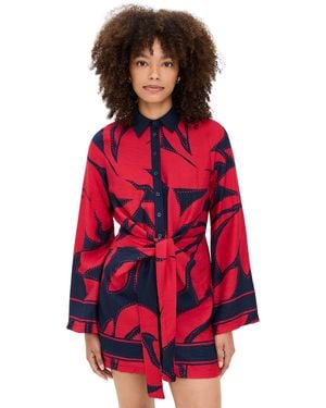 Seven Wonders Arlette Sleeved Mini Dress - Red