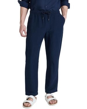 Onia Air Linen Pull-On Pants - Blue