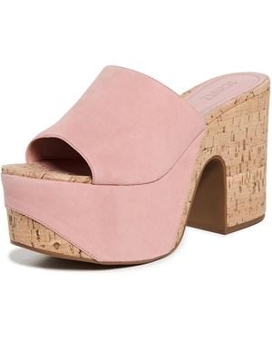 SCHUTZ SHOES Dalle Wave Platform Sandals - Pink