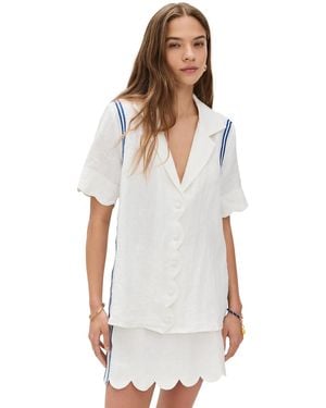 Vrg Grl Gigi Linen Shirt - White