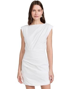 St. Agni Bateau Tuck Mini Dress - White