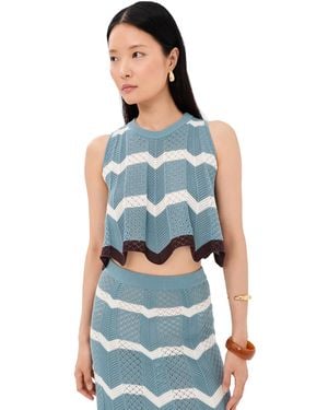 La DoubleJ Chevron Top - Blue