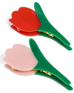 Loeffler Randall Juniper Tulip Clip Set - Green