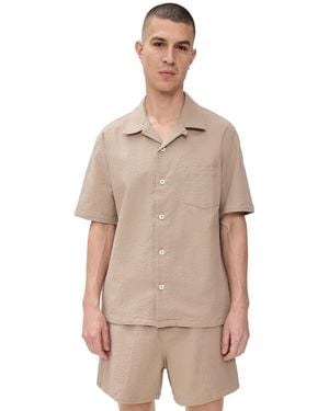 Howlin' Seersucker Cocktail Shirt - Natural