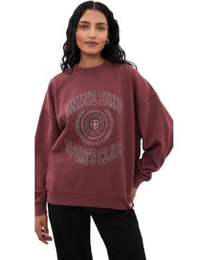 Anine Bing Miles Collegiate Sweatshirt - Red