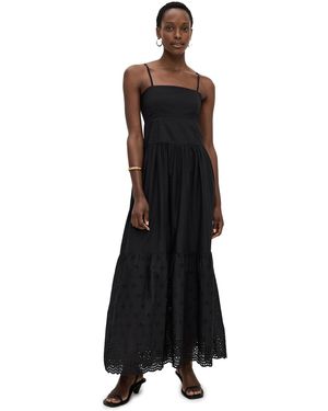 Playa Lucila Square Neck Maxi Dress - Black