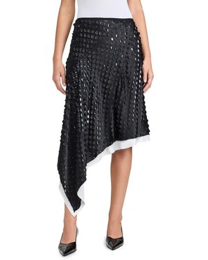 Helmut Lang Scarf Hem Skirt - Black