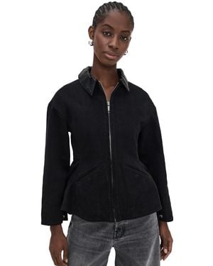 Line & Dot Eton Peplum Jacket - Black