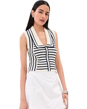 Le Bos Noa Ribbed Tank Top - Black