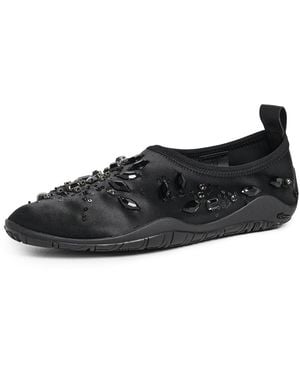 Jil Sander Elbe Slip On Flats - Black
