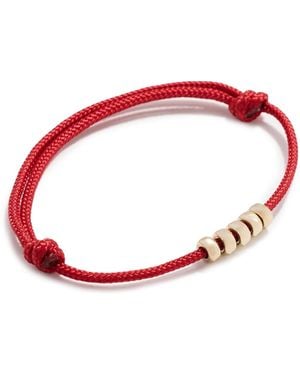 Zoe Chicco 14K Rondelle Bead Paracord Bracelet - Red