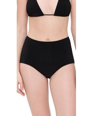 Norma Kamali High Rise Boy Short Bottoms - Black