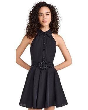 Hemant & Nandita Short Dress With Buckle Belt - Black