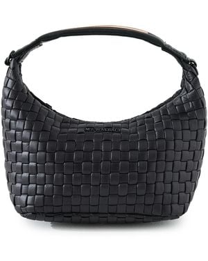 MZ Wallace Mini Woven Hobo Bag - Black